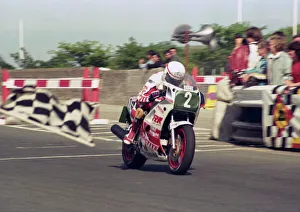 Geoff Johnson winning the 1987 Production B TT Geoff Johnson winning the 1987 Production B TT