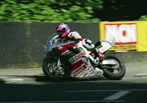 Jim Moodie at Braddan Bridge, 1999 Junior TT Jim Moodie at Braddan Bridge, 1999 Junior TT