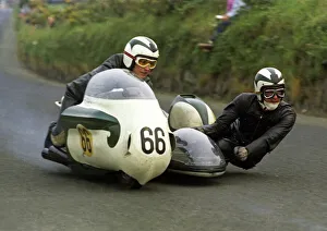 John Campbell & L Mansfield at Bedstead Corner: 1970 Sidecar TT John Campbell & L Mansfield at Bedstead Corner: 1970 Sidecar TT