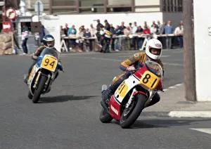 John Fitzgerald (Yamaha) and Peter Foster (Suzuki) 1986 Senior Manx Grand Prix John Fitzgerald (Yamaha) and Peter Foster (Suzuki) 1986 Senior Manx Grand Prix