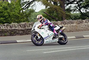 John McGuinness (Chrysalis BMW) at Quarter Bridge, 2000 Singles TT John McGuinness (Chrysalis BMW) at Quarter Bridge, 2000 Singles TT