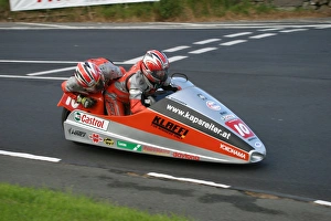 Klaus Klaffenbock at Signpost Corner: 2005 Sidecar Race A Klaus Klaffenbock at Signpost Corner: 2005 Sidecar Race A