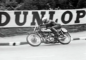 Les Graham at Braddan Bridge: 1952 Lightweight TT Les Graham at Braddan Bridge: 1952 Lightweight TT