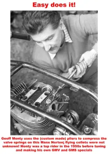 Easy Does It Print: Geoff Monty Compresses Manx Norton Valve Springs