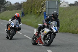 Paddy Woodside (Suzuki) and Timmy Turtle (Honda) 2009 Jurby Road Paddy Woodside (Suzuki) and Timmy Turtle (Honda) 2009 Jurby Road