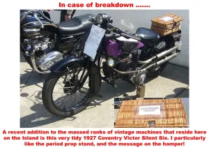Print of a 1927 Coventry Victor Silent Six on Display
