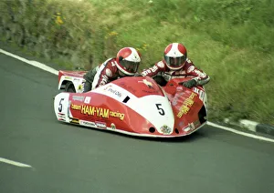 Steve Abbott / Shaun Smith at Bedstead Corner 1984 Sidecar TT Steve Abbott / Shaun Smith at Bedstead Corner 1984 Sidecar TT