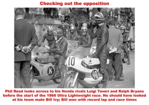 Phil Read at the 1966 Ultra Lightweight race