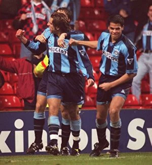 Images Dated 29th January 1997: Coventry City's Glory: Darren Huckerby's Winning Goal vs. Nottingham Forest