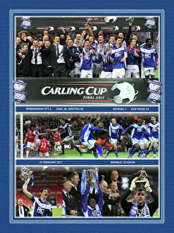 Carling Cup Final 2011 Birmingham City v Arsenal Framed Montage Print Carling Cup Final 2011 Birmingham City v Arsenal Framed Montage Print