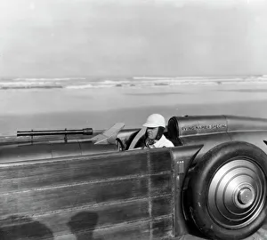 Henry Segrave in Golden Arrow, Daytona 1929 Henry Segrave in Golden Arrow, Daytona 1929