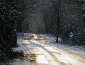 Winter Landscapes UK Prints: Sun glinting off