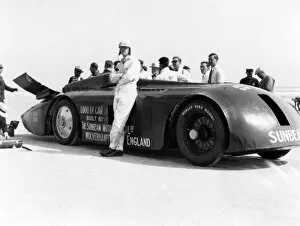 Record Breakers Collection: Sunbeam 1000hp World Land speed record attempt at Daytona 1927