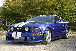 Ford Roush Mustang GT500, 2007, Blue, & white Ford Roush Mustang GT500, 2007, Blue, & white