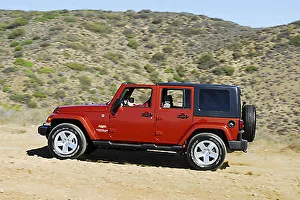Jeep Wrangler Unlimited Sahara 4x4 2009 orange Jeep Wrangler Unlimited Sahara 4x4 2009 orange