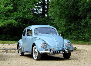 Volkswagen VW Classic Beetle 1957 Blue light Volkswagen VW Classic Beetle 1957 Blue light