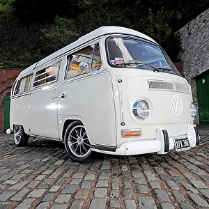VW Volkswagen Bay Camper van, 1968, Grey, & white VW Volkswagen Bay Camper van, 1968, Grey, & white