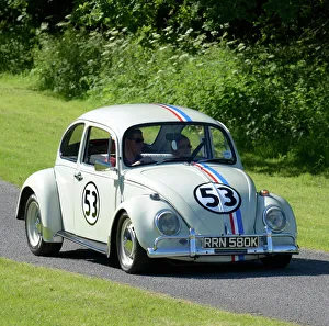 VW Volkswagen Classic Beetle (Herbie) 1971 Beige with race decals VW Volkswagen Classic Beetle (Herbie) 1971 Beige with race decals