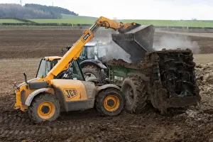 JCB Loadall Telehandler Loading Muck into Print