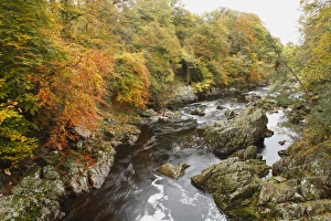 Print of River Feugh rapids amidst Aberdeenshire rocks