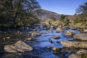 North West England Landscapes Prints: View of river with The Pike in background