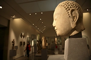 A 10th century Guanyin statue display in Musee Guimet des Arts Asiatiques. Paris. France A 10th century Guanyin statue display in Musee Guimet des Arts Asiatiques. Paris. France