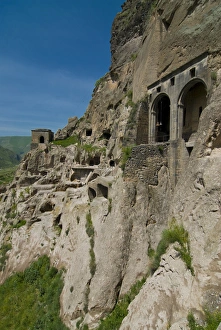 12th-century hillside cave dwellings of Vardzia, Samtskhe-Javakheti, Georgia 12th-century hillside cave dwellings of Vardzia, Samtskhe-Javakheti, Georgia