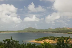 ABC Islands - BONAIRE - Gotomeer: View of the Gotomeer Lake at Washington Slagbaai ABC Islands - BONAIRE - Gotomeer: View of the Gotomeer Lake at Washington Slagbaai