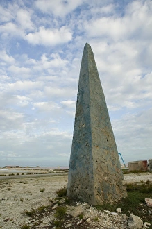ABC Islands - BONAIRE - Solar Salt Works: Old Blue Navigation Marker ABC Islands - BONAIRE - Solar Salt Works: Old Blue Navigation Marker