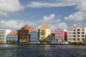 ABC Islands - CURACAO - Willemstad: Harborfront Buildings of Punda ABC Islands - CURACAO - Willemstad: Harborfront Buildings of Punda