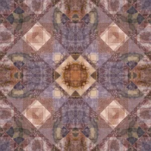 Mosaic Floor Kaleidoscope Abstract Print