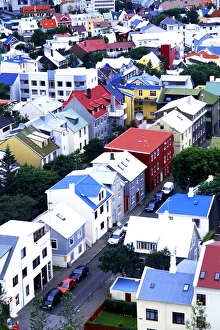 Aerial View of Reykjavik, Iceland from Hallgrims Church Aerial View of Reykjavik, Iceland from Hallgrims Church