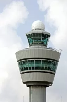 Air Traffic Control Tower Collection: Air traffic control tower at Schiphol Airport in Amsterdam, Netherlands