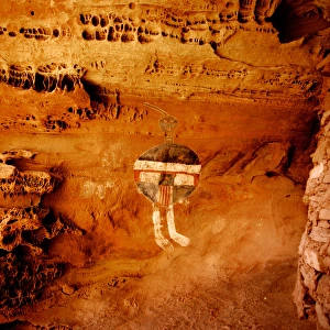 Anasazi Pictograph located in Salt Creek Canyon Canyonlands National Park. One of Anasazi Pictograph located in Salt Creek Canyon Canyonlands National Park. One of