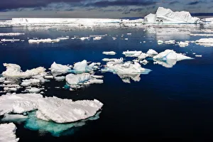 Antarctica, Antarctic Sound, calm waters, ice Antarctica, Antarctic Sound, calm waters, ice