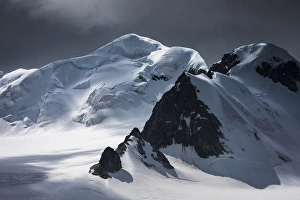 Antarctica, Southern Ocean, South Orkney Islands. Mountain and glacier landscape Antarctica, Southern Ocean, South Orkney Islands. Mountain and glacier landscape