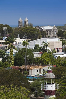 Antigua and Barbuda, Antigua, St. Johns, elevated city view Antigua and Barbuda, Antigua, St. Johns, elevated city view