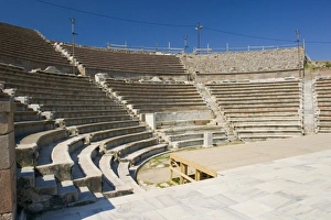 Antique theater in Asclepion (Sanctuary of Asclepius) of Pergamon (Pergamum / Bergama) Antique theater in Asclepion (Sanctuary of Asclepius) of Pergamon (Pergamum / Bergama)