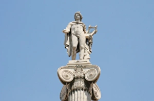 Apollo. (Greek Mythology). Is the god of music, archery and healing. Statue of Apollo Apollo. (Greek Mythology). Is the god of music, archery and healing. Statue of Apollo