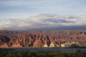 ARGENTINA, Salta Province, San Carlos. Last light on Sierra de Leon Muerto mountains ARGENTINA, Salta Province, San Carlos. Last light on Sierra de Leon Muerto mountains