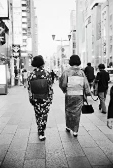 Creative Collection: Asia, Japan, Tokyo. Geishas on the Ginza