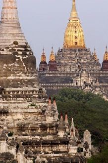 Asia, Myanmar, Bagan, Ananda temple at sunset Asia, Myanmar, Bagan, Ananda temple at sunset