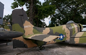 Vietnam War Prints: Vietnam Planes Print outside War Remnants Museum Ho Chi Minh City
