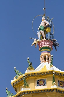 Detail atop the Cao Dai Tay Ninh Holy See in Tay Ninh, Vietnam Detail atop the Cao Dai Tay Ninh Holy See in Tay Ninh, Vietnam