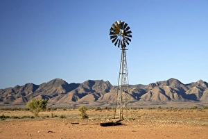 Australia Windmill Print: Wilpena Pound Flinders Ranges South Australia