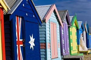 Australia, Victoria, Brighton Beach, Melbourne Australia, Victoria, Brighton Beach, Melbourne
