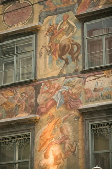 AUSTRIA-STYRIA (Stiermark)- GRAZ: Herrengasse- Pedestrian Zone Building Detail AUSTRIA-STYRIA (Stiermark)- GRAZ: Herrengasse- Pedestrian Zone Building Detail