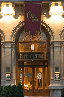 AUSTRIA-Vienna: Cafe Central / Ecterior/ Evening AUSTRIA-Vienna: Cafe Central / Ecterior/ Evening