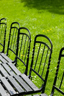AUSTRIA-Vienna : Park Benches / Defocussed Burggarten / Palace Gardens AUSTRIA-Vienna : Park Benches / Defocussed Burggarten / Palace Gardens