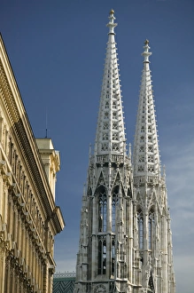 AUSTRIA-Vienna: The Spires of the Votive Church / Votivkirche AUSTRIA-Vienna: The Spires of the Votive Church / Votivkirche